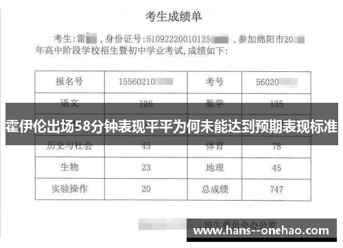 霍伊伦出场58分钟表现平平为何未能达到预期表现标准